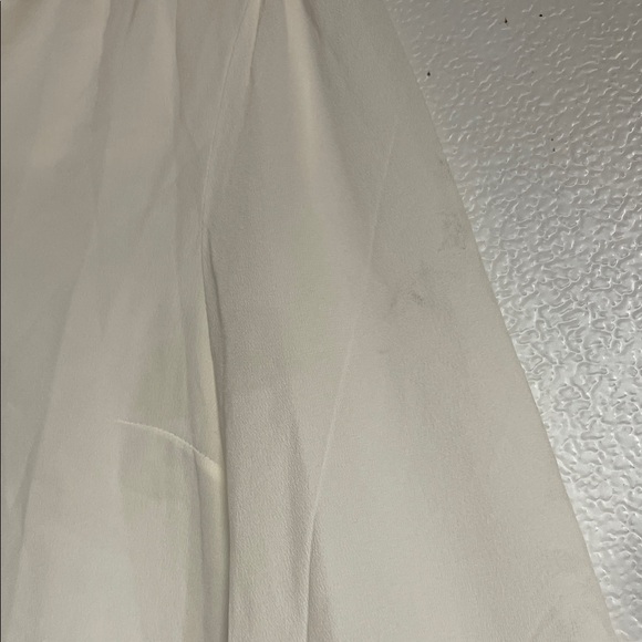 Sezane Cream Ruffle-Trim Button Blouse - Picture 5 of 10